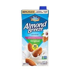 Almond Breeze Unsweetened Original Almond milk 946ml